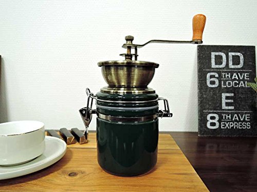 Amazon｜コーヒーミル フォレストグリーン 手動 手挽き 緑 インテリア